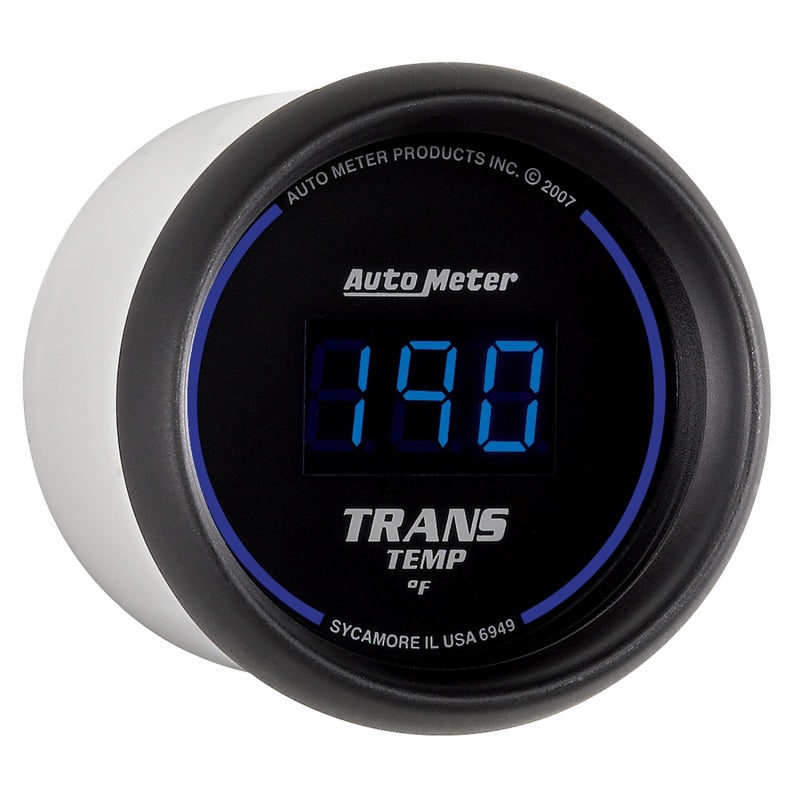 Autometer 52.4mm Black Digital Trans Temperature Gauge-SR1 Performance