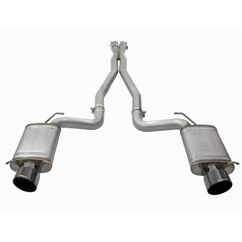 aFe Mach Force-Xp 3in CB Stainless Steel Dual Exhaust System w/ Black Tips 09-15 Cadillac CTS-V-SR1 Performance