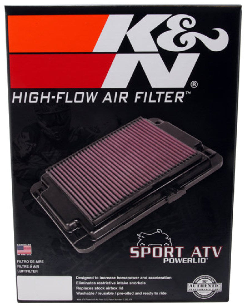 K&N 06-09 & 12-13 Honda TRX450ER / 06-09 TRX450R Powerlid Air Box Cover-SR1 Performance