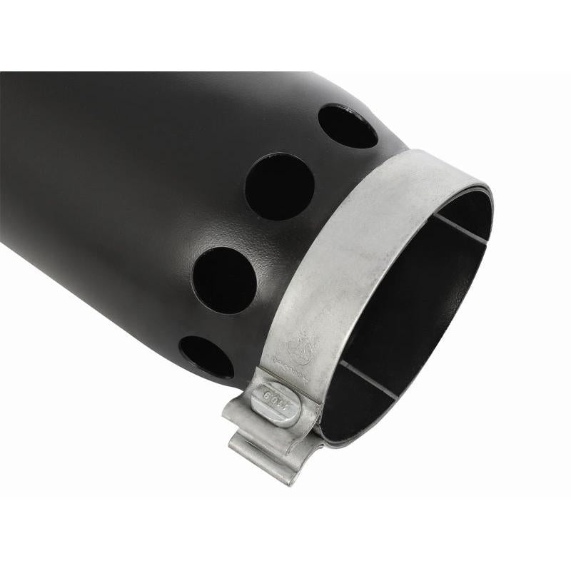 aFe MACHForce XP Cat-Back SS-304 5in Interooled Exhaust Tip 5in In x 6in Outx16inL Bolt-On Right Blk