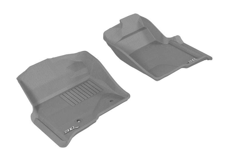 3D MAXpider 2010-2014 Ford F-150 Regular/Supercab/Supercrew Kagu 1st Row Floormat - Gray-SR1 Performance