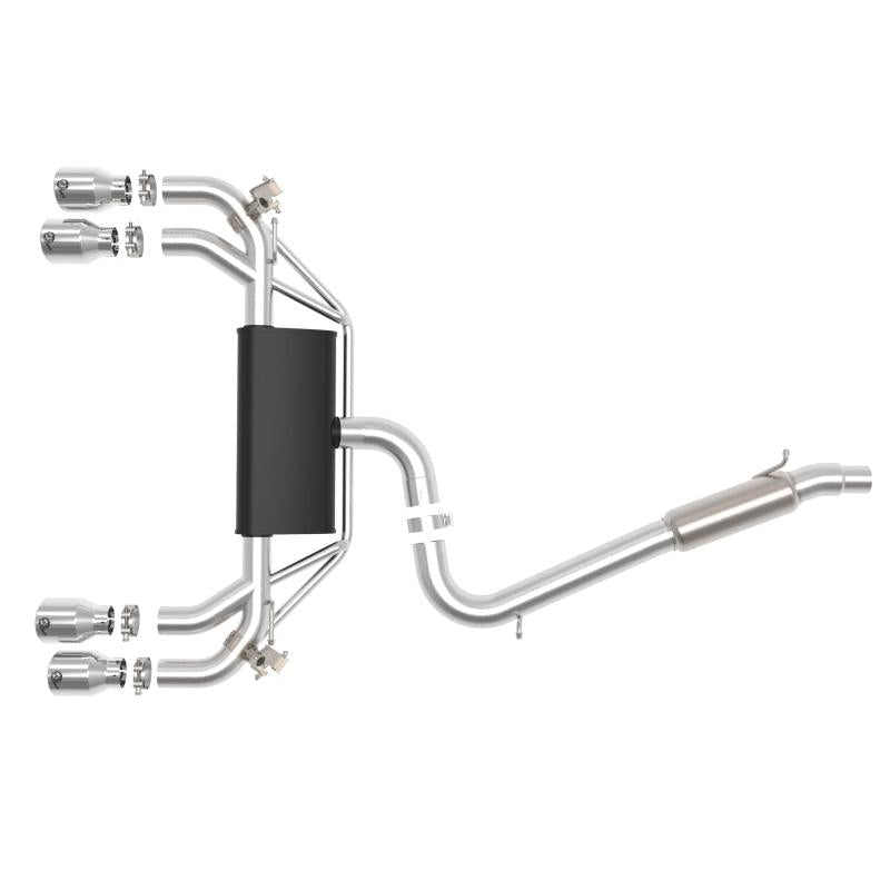 afe POWER MACH Force-Xp 15-19 Volkswagen Golf R L4-2.0L(T) 304 SS Cat-Back Exhaust System - Polished-SR1 Performance