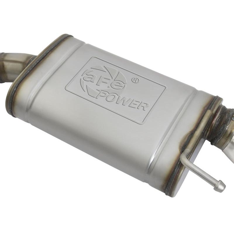 aFe MACHForce XP 2.5in 409 Stainless Axle Back Exhaust w/Stainless Tips 15-17 Ford Mustang I4-2.3L-SR1 Performance