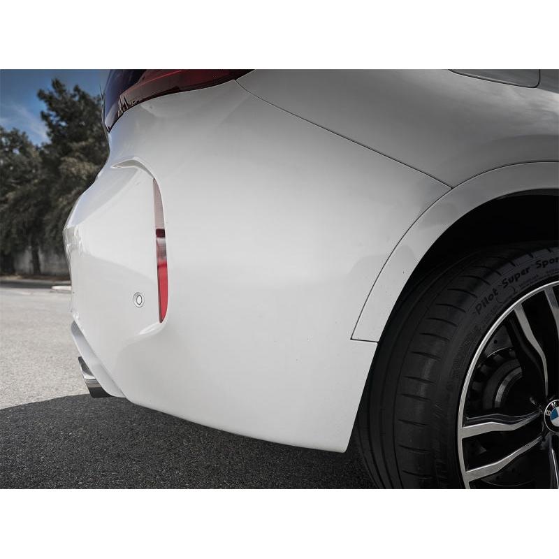 aFe MACH Force-Xp 3.5in. 304 SS C/B Exhaust w/o Muffler 15-18 BMW X5 M V8-4.4L (tt) - Polished Tip-SR1 Performance