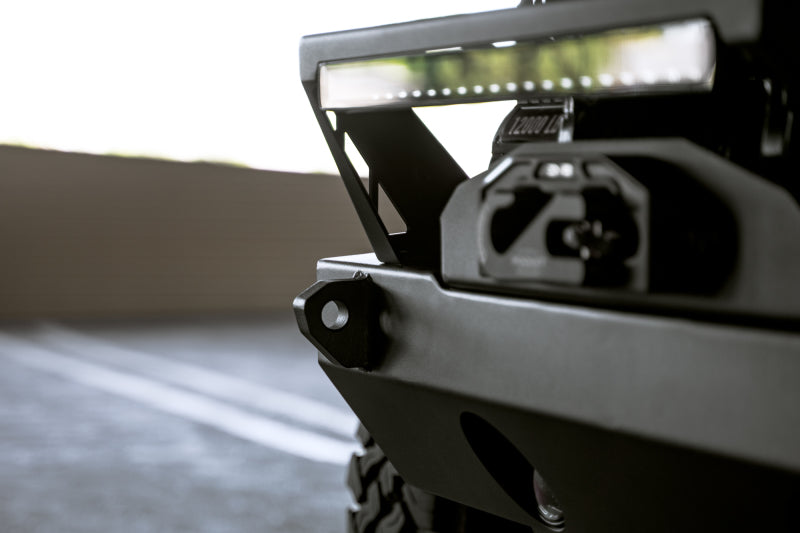 DV8 Offroad FS-25 Stubby Front Bumper with Plated Bull Bar for Jeep Wrangler & Gladiator