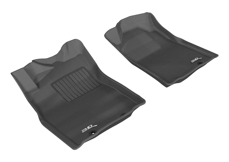 3D MAXpider 2012-2015 Toyota Tacoma Reg/Acs Cab Kagu 1st Row Floormat - Black-SR1 Performance