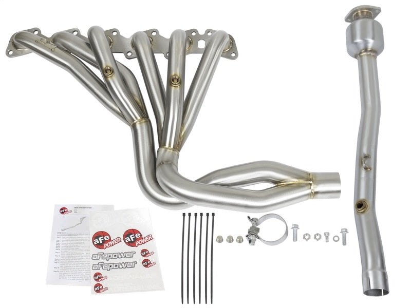 aFe Power Twisted Steel Long Tube Header & Connection Pipes (Street Series) 01-16 Nissan Patrol-SR1 Performance