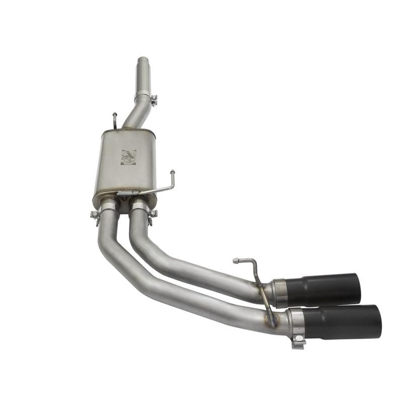aFe Rebel Exhausts Cat-Back SS Ford F-150 04-08 V8 4.6/5.4L w/ Black Tips-SR1 Performance