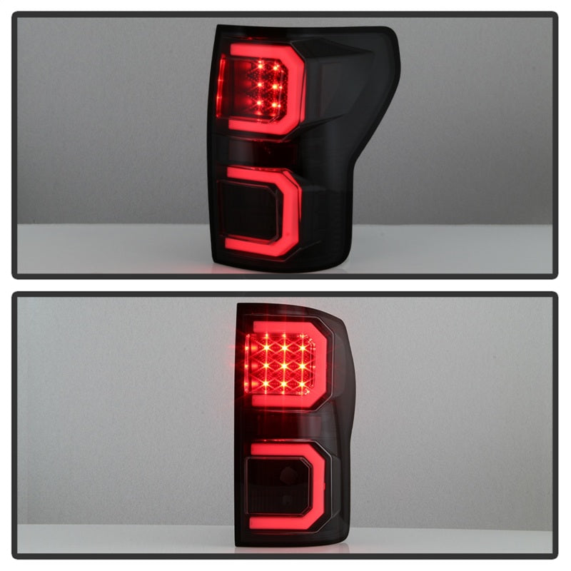 Spyder 07-13 Toyota Tundra V2 Light Bar LED Tail Lights - Smoke ALT-YD-TTU07V2-LB-BSM-SR1 Performance