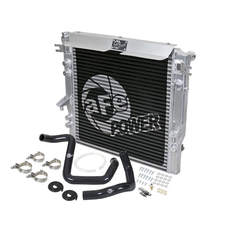 aFe BladeRunner GT Series Bar and Plate Radiator w/ Black Hoses 12-18 Jeep Wrangler (JK) V6 3.6L