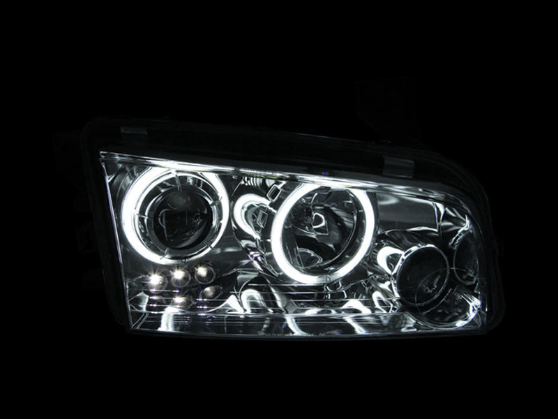 ANZO 2006-2010 Dodge Charger Projector Headlights w/ Halo Chrome (CCFL)-SR1 Performance