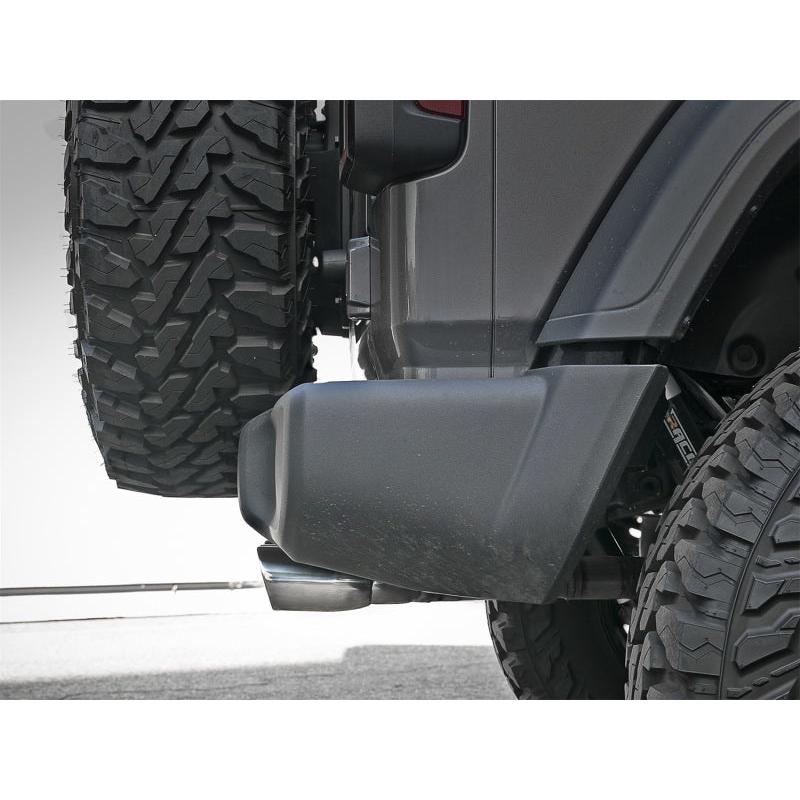 aFe Rebel Series 2.5in. 304 SS C/B Exhaust System 2018 Jeep Wrangler (JL) V6-3.6L - Polished Tip-SR1 Performance