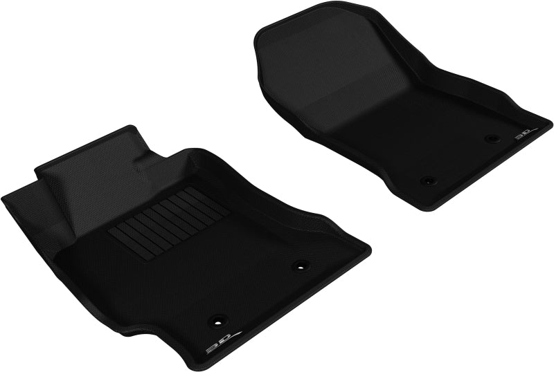 3D MAXpider 2013-2019 Toyota/Subaru/Scion FR-S Kagu 1st Row Floormat - Black-SR1 Performance