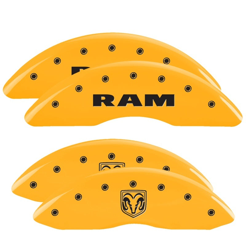 MGP 4-Piece Caliper Covers for 2006 Mini Cooper * Yellow Finish with Black Engraving