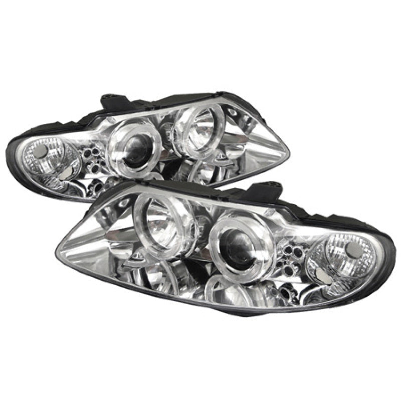 Spyder Pontiac GTO 04-06 Projector Headlights LED Halo LED Chrome High H1 Low H1 PRO-YD-PGTO04-HL-C-SR1 Performance