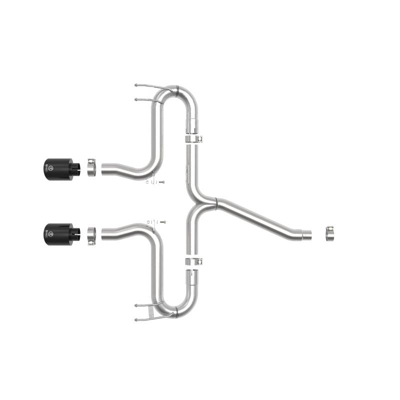aFe Takeda 2-1/2in 304 SS Axle-Back Exhaust w/Black Tips 17-20 Honda Civic Sport L4-1.5L (t)-SR1 Performance