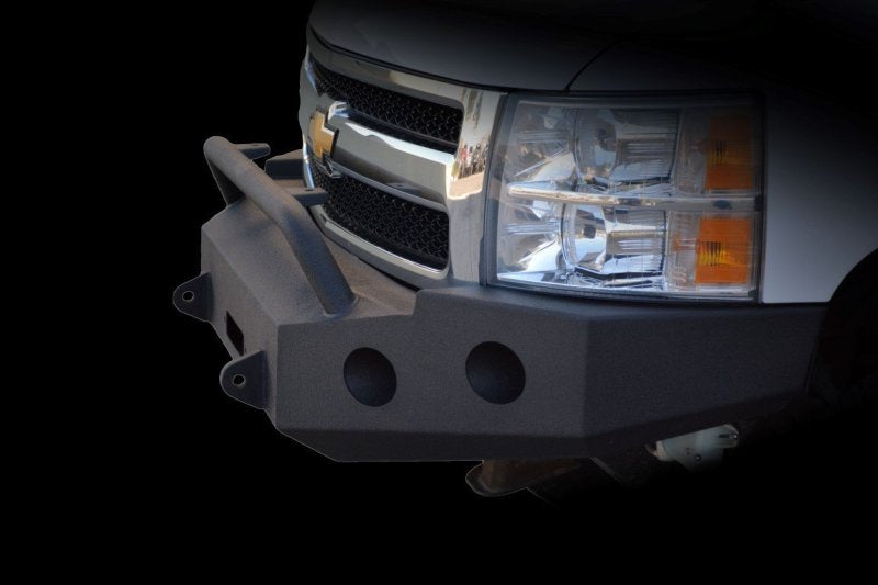DV8 Offroad Silverado 1500 Front Bumper - Black Powder Coated for 2007-2013 Chevrolet Silverado 1500