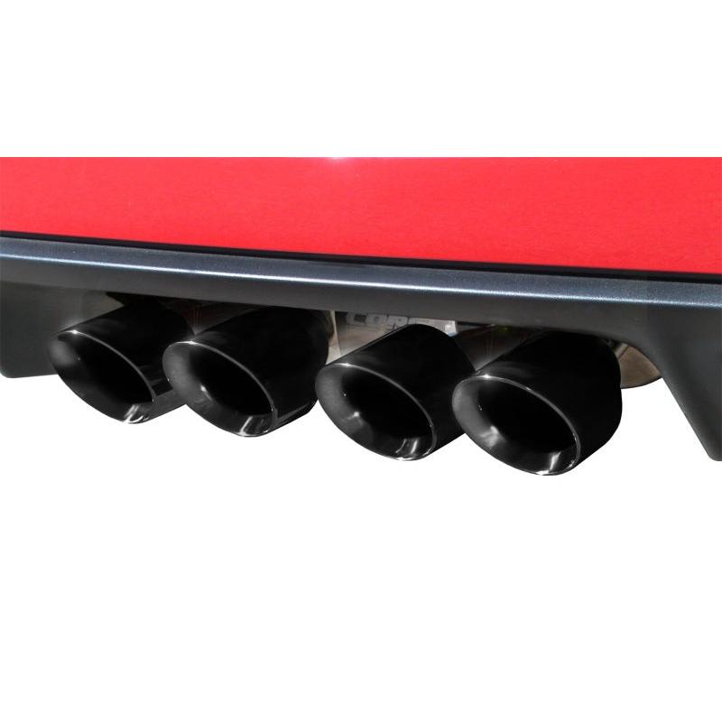 Corsa 2009-2013 Xtreme Axle-Back Exhaust w/Dual Black 3.5in Tips 09-13 Chevrolet Corvette C6 6.2L V8