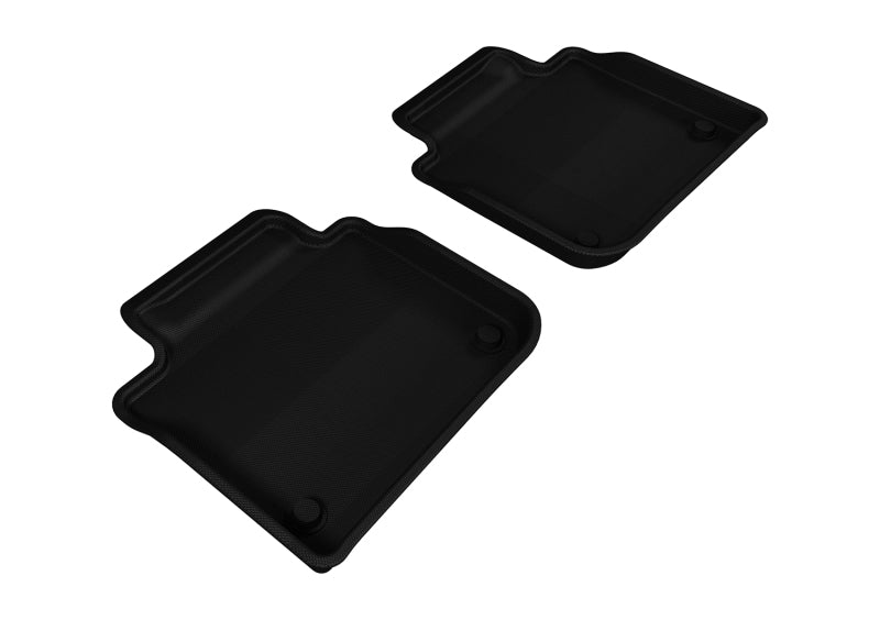 3D MAXpider 2013-2020 Lexus GS/GS Hybrid Kagu 2nd Row Floormats - Black-SR1 Performance