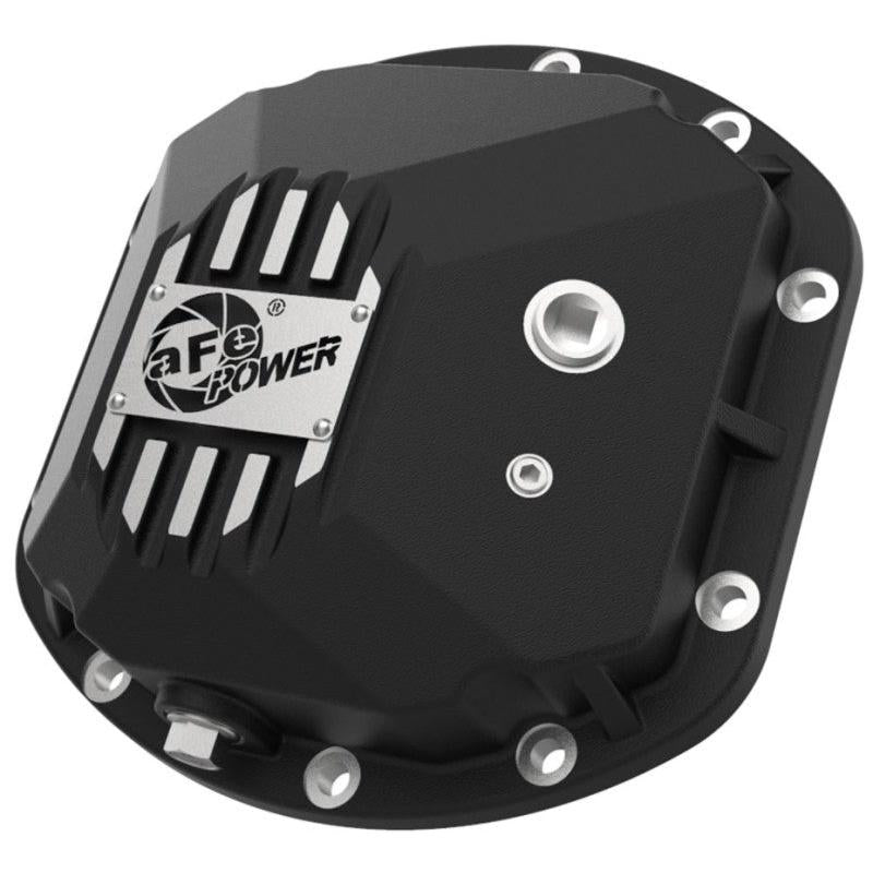 aFe Street Series Dana 30Front Differential Cover Black w/ Machined Fins 97-18 Jeep Wrangler