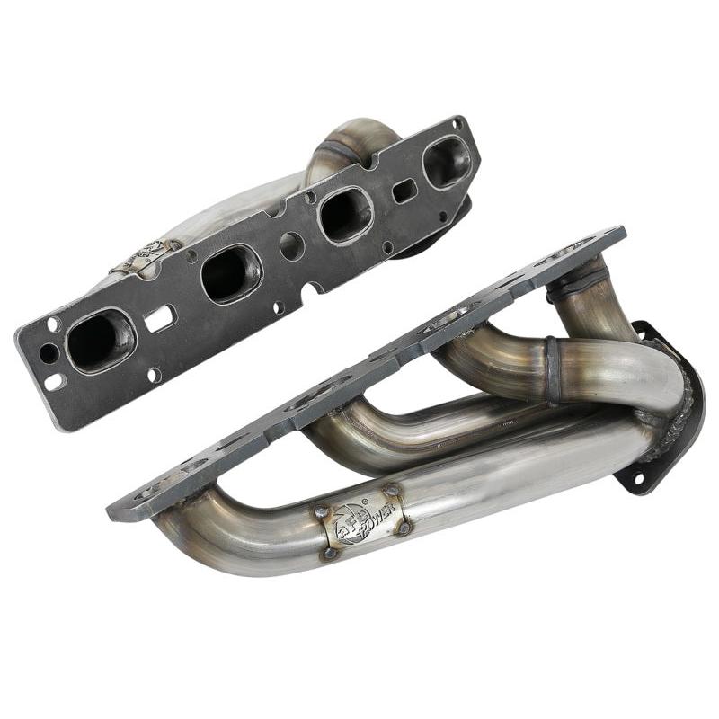 aFe Power Twisted Steel 304SS Shorty Header 09-18 Dodge Challenger / Charger V8-5.7L-SR1 Performance