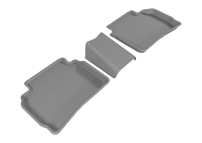 3D MAXpider 2016-2020 Chevrolet Malibu Kagu 2nd Row Floormats - Gray-SR1 Performance