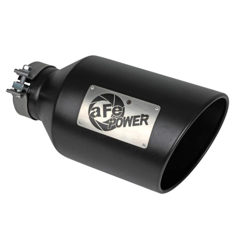 aFe Power MACH Force-Xp 409 Stainless Steel Clamp-on Exhaust Tip Black-SR1 Performance
