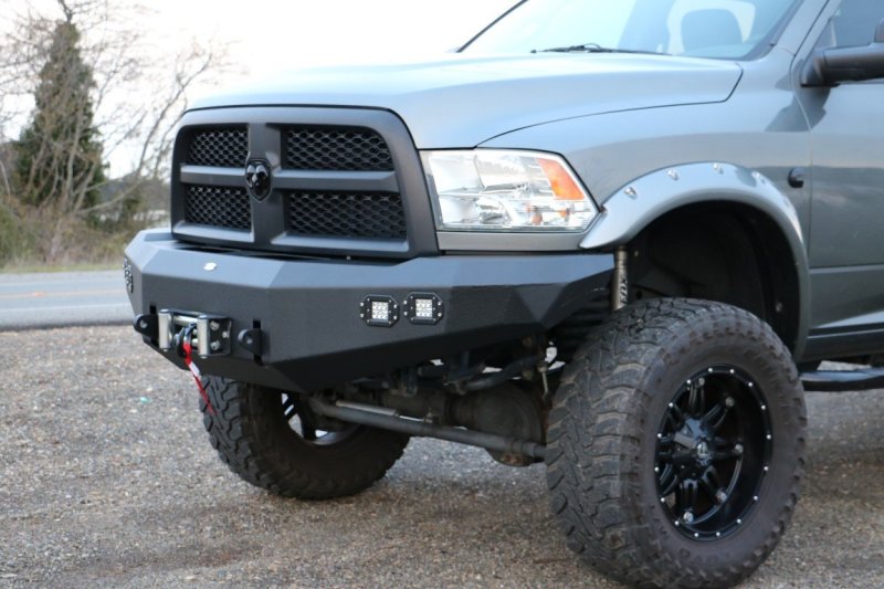 DV8 Offroad Front Bumper for 2010-2014 Dodge Ram 2500/3500 with Winch Compatibility and LED Lights