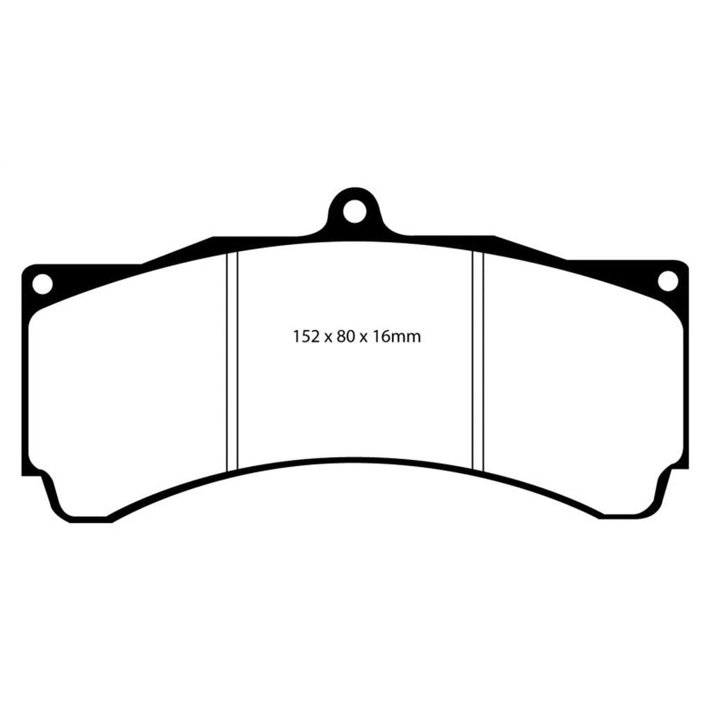 EBC Brakes Yellowstuff Performance Brake Pads – Part Number DP4032R