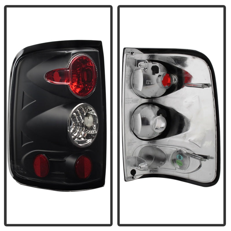 Spyder Ford F150 side 04-08 (Not Fit Heritage & SVT)Euro Tail Lights Blk ALT-YD-FF15004-BK-SR1 Performance
