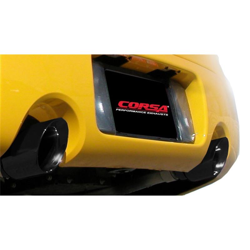 Corsa 2005-2006 Chevrolet SSR 5.3L V8 3in Cat-Back Dual Rear w Single 4in Black Pro-Series Tips