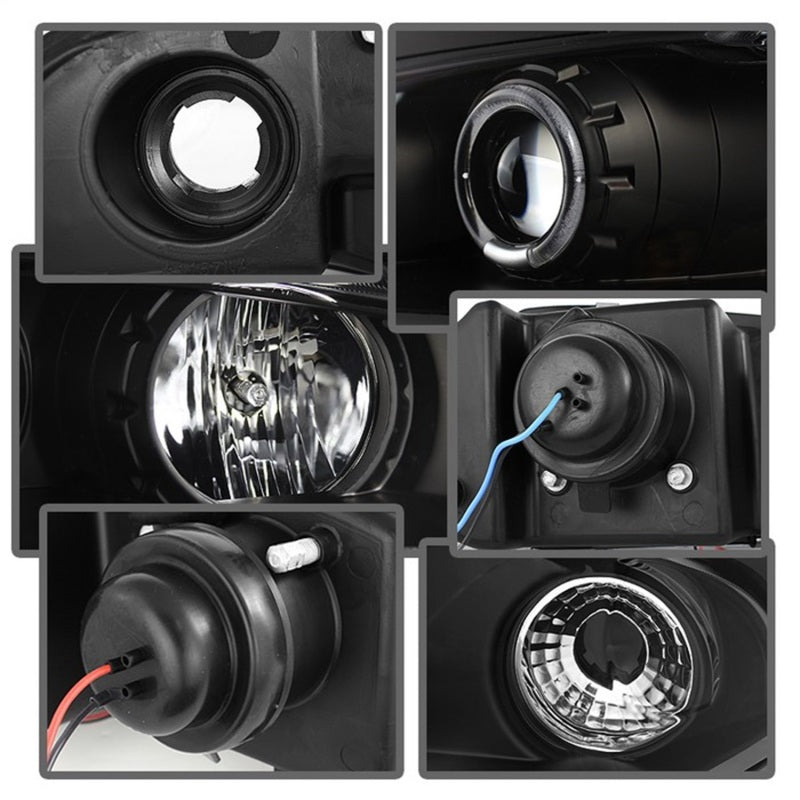 Spyder Mitsubishi Eclipse 97-99 Projector Headlights LED Halo Black High H1 Low H1 PRO-YD-ME97-HL-BK-SR1 Performance