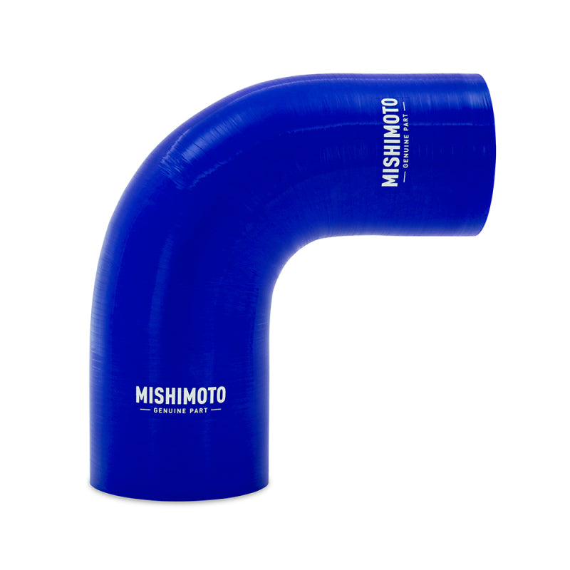 Mishimoto Silicone Reducer Coupler 90 Degree 2.75 Inch to 3 Inch - Blue