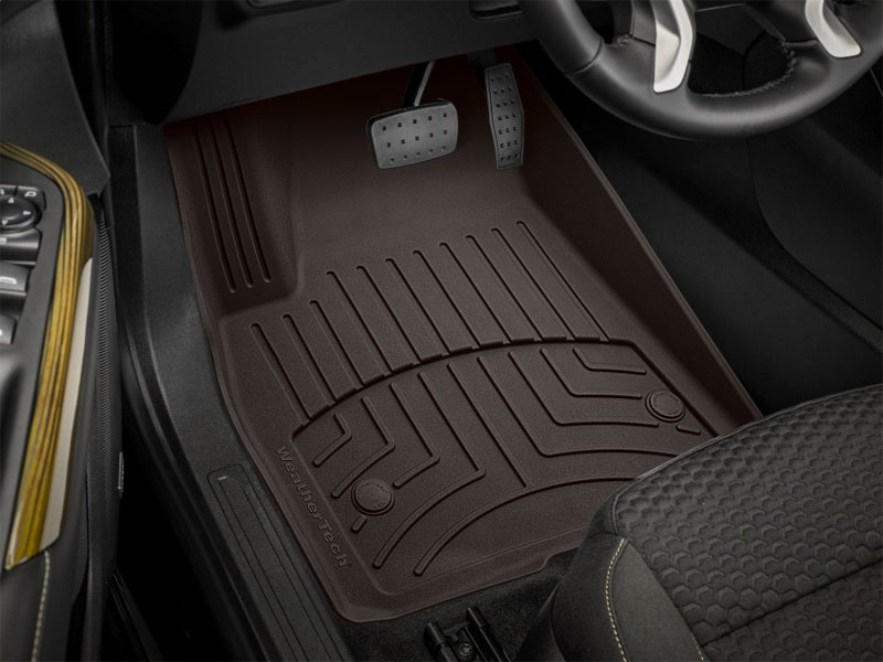 WeatherTech Front FloorLiner HP for 2017-2019 GMC Acadia - Cocoa, Part #4710801IM