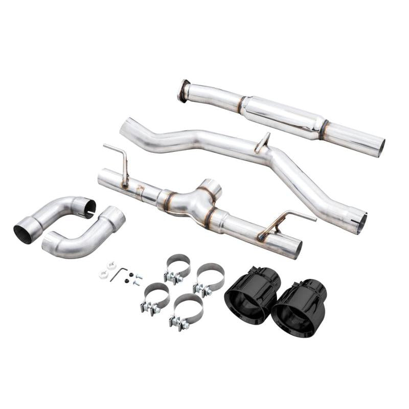 AWE Subaru BRZ / Toyota GR86 / Toyota 86 Track Edition Cat-Back Exhaust- Diamond Black Tips