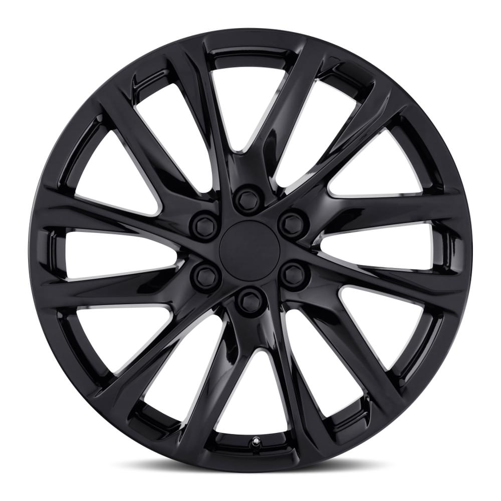 FR 98 – ESCALADE 12 SPOKE REPLICA WHEELS – GLOSS BLACK