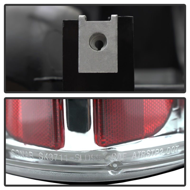 Spyder Chevy Silverado 1500/2500 99-02 (Not Stepside) Euro Style Tail Lights Chrm ALT-YD-CS99-C-SR1 Performance