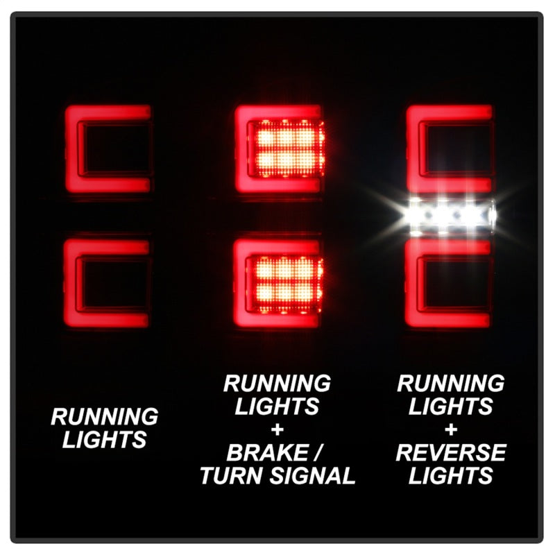 Spyder 16-17 Toyota Tacoma LED Tail Lights - Black Smoke (ALT-YD-TT16-LED-BSM)-SR1 Performance