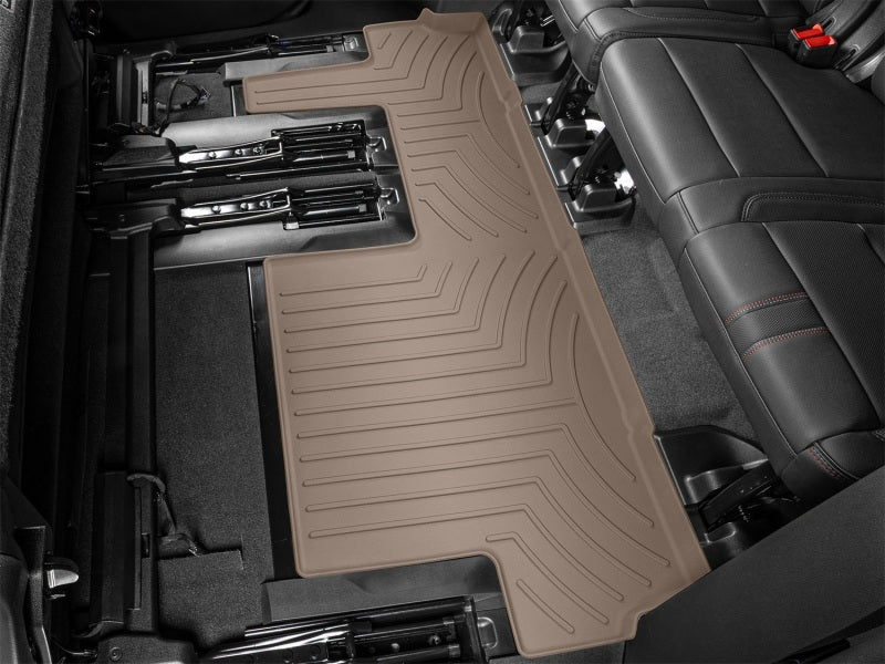 WeatherTech FloorLiner HP for 2021 Chevrolet Suburban and Cadillac Escalade ESV – Tan, Rear, Part #4516326IM