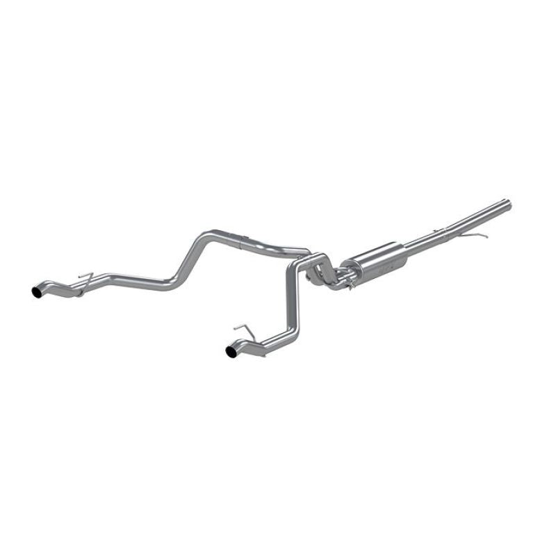 MBRP 2019 Chevrolet Silverado 1500 4.3L/5.3L 2.5in Cat Back Dual Rear Exit - Aluminized-SR1 Performance