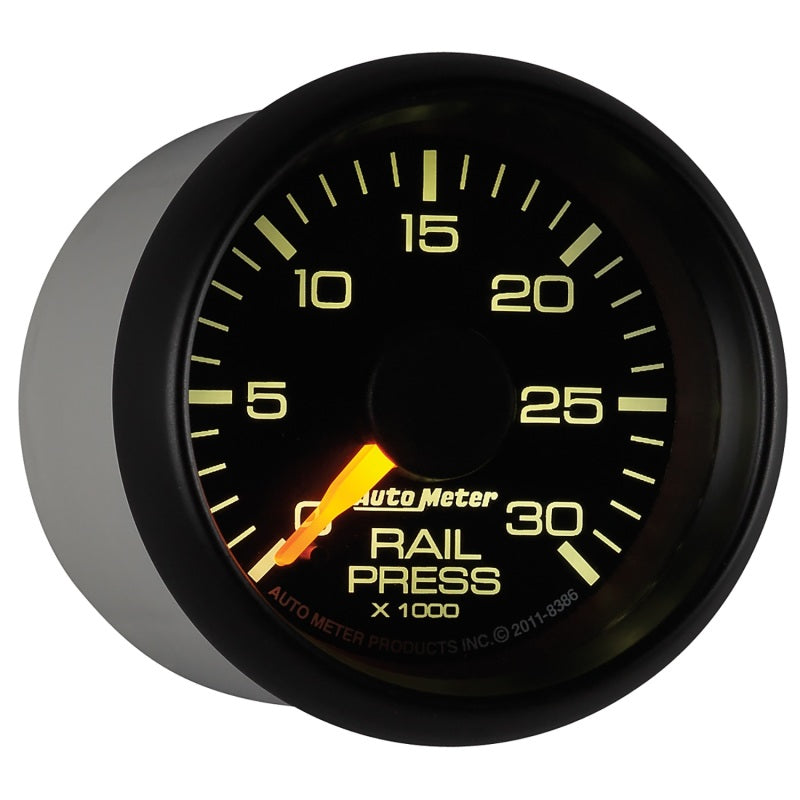 Autometer Factory Match 52.4mm Digital Stepper Motor 0-30,000 PSI Diesel Fuel Rail Pressure Gauge-SR1 Performance