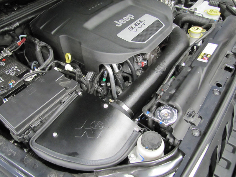 K&N 12-13 Jeep Wrangler 3.6L-V6 Aircharger Perf Intake Kit-SR1 Performance