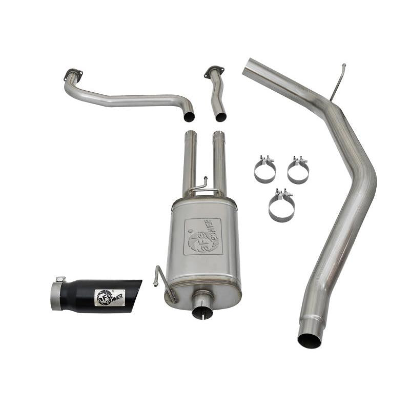 aFe MACHForce XP 2.5in Cat-Back Exhaust System w/ Black Tip Nissan Frontier 17-19 V8-5.6L-SR1 Performance