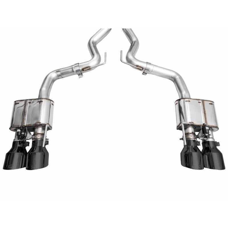 AWE 2024 Ford Mustang Dark Horse S650 RWD SwitchPath Catback Exhaust w/ Quad Diamond Black Tips