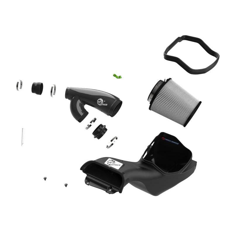 aFe 21-24 Ford F150 Raptor Track Series Carbon Fiber Cold Air Intake System w/ Pro DRY S Filter