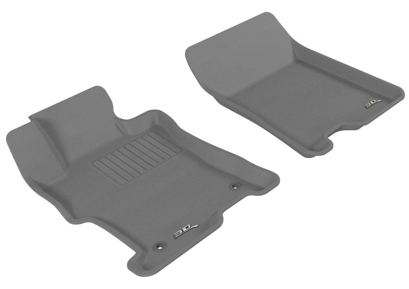 3D MAXpider 2008-2012 Honda Accord Kagu 1st Row Floormat - Gray-SR1 Performance