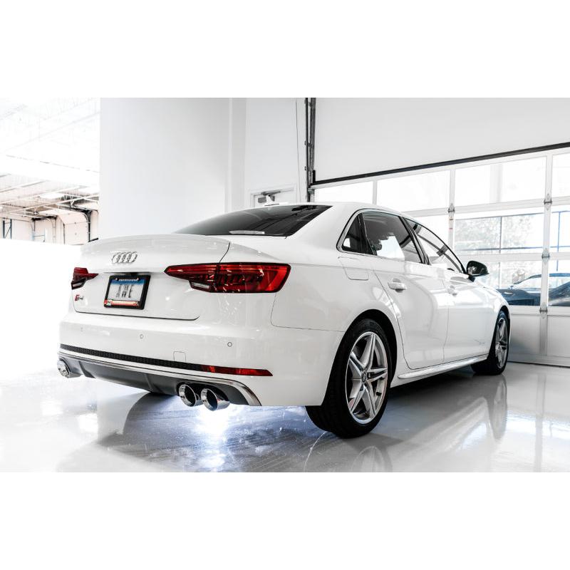 AWE Tuning Audi B9 S5 Sportback Track Edition Exhaust - Non-Resonated (Black 102mm Tips)