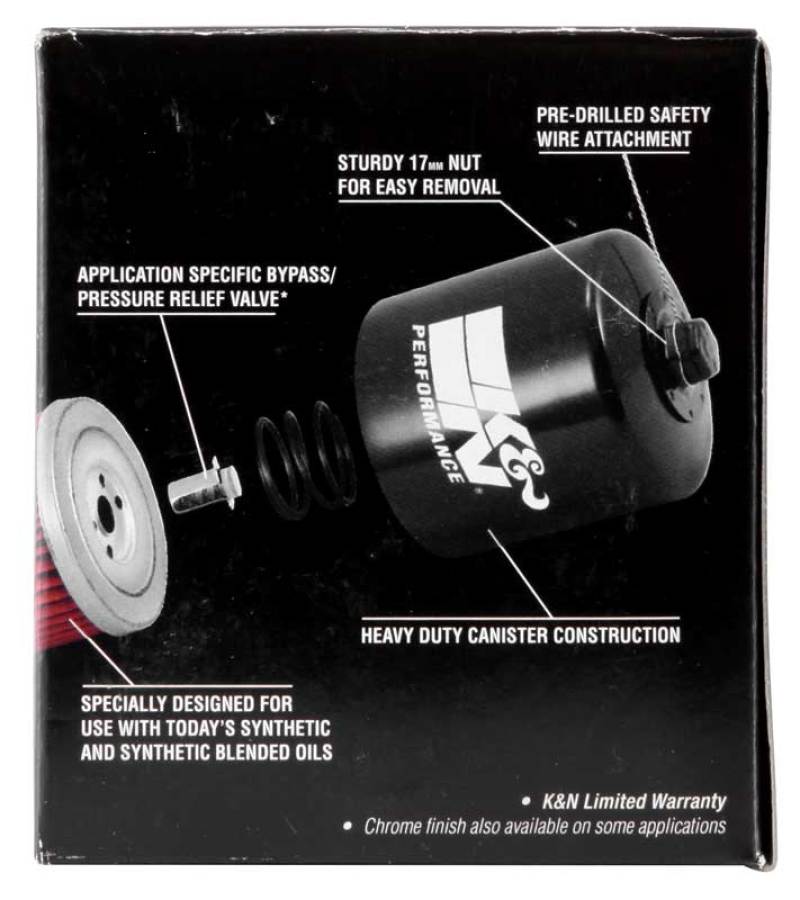 K&N Honda / Kawasaki 3.25in OD x 3.719in H Oil Filter-SR1 Performance