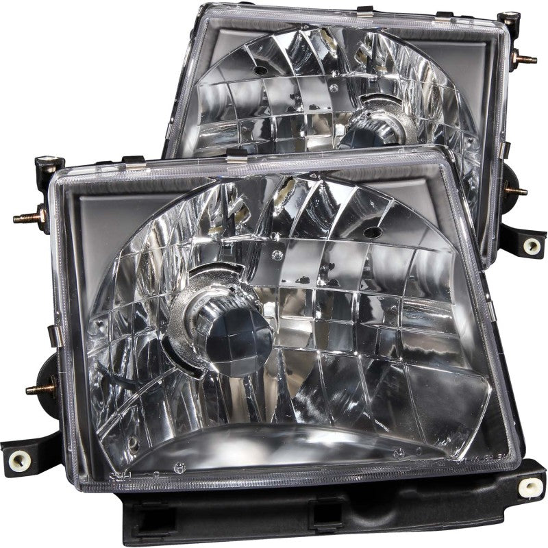 ANZO 1997-2000 Toyota Tacoma Crystal Headlights Black