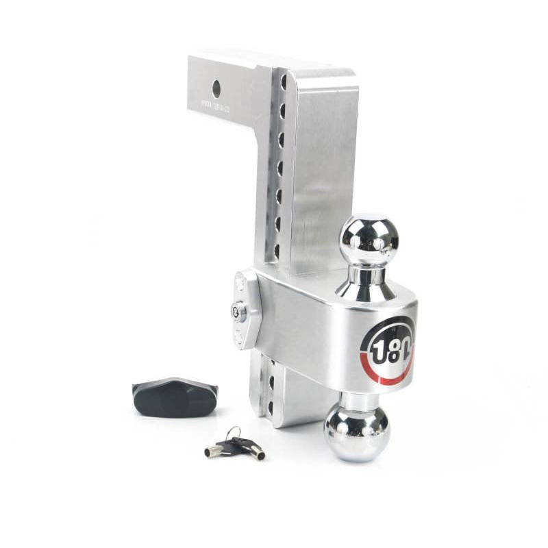 Weigh Safe 180 Hitch with 10-inch Drop and 2.5-inch Shank * Aluminum, 10K/18.5K GTWR